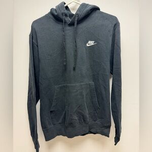 Black nike lightweight hoodie, embroidered logo